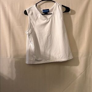 White Sleeveless Crop Top